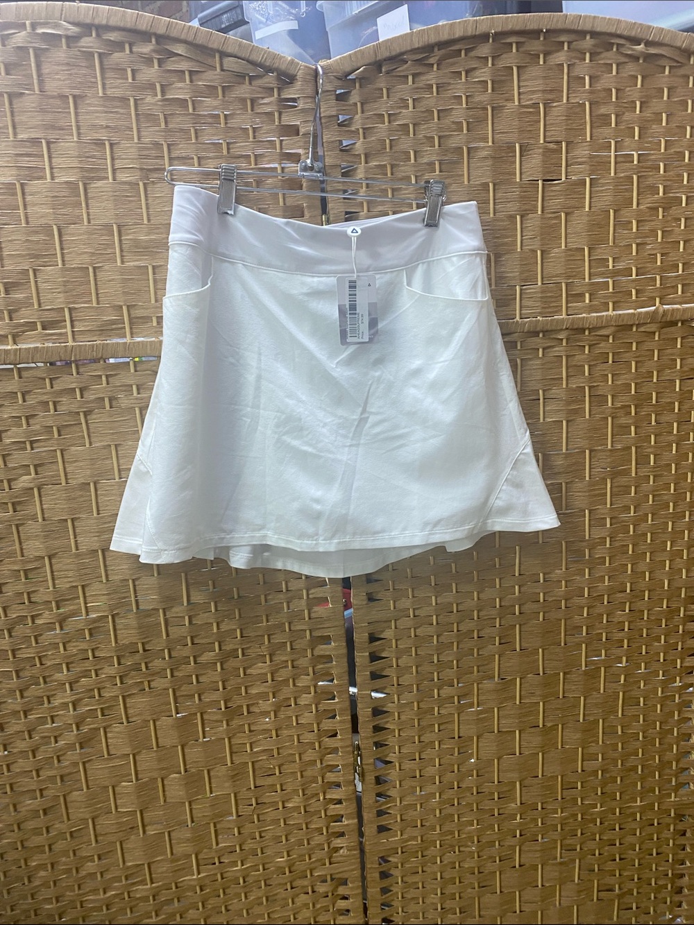 Supreme White Circle Skort - Flared Mini